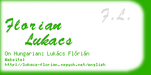 florian lukacs business card